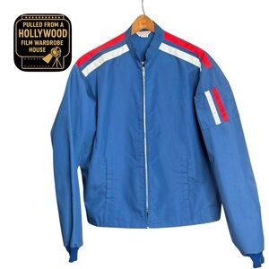 Vintage Flight Apparel Blue and Red Men's Light Jacket